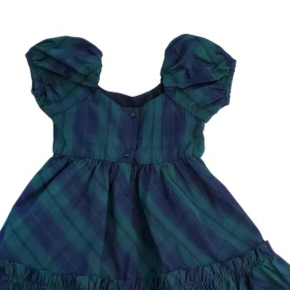 Janie and Jack Green Plaid Dress Size 4 - Picture 5 of 5